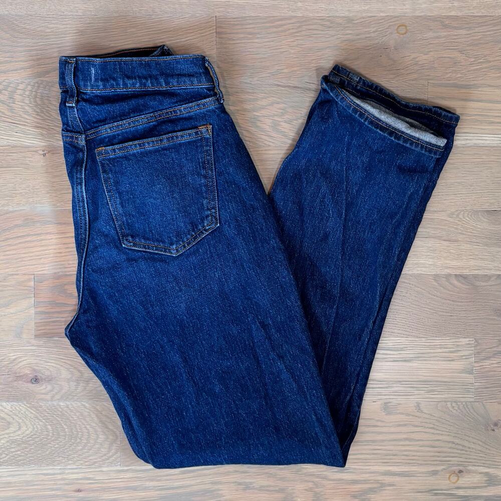 Abercrombie Fitch Curve Love 90s Straight Mid Rise Jeans Dark Women’s Size 27 - Picture 6 of 9
